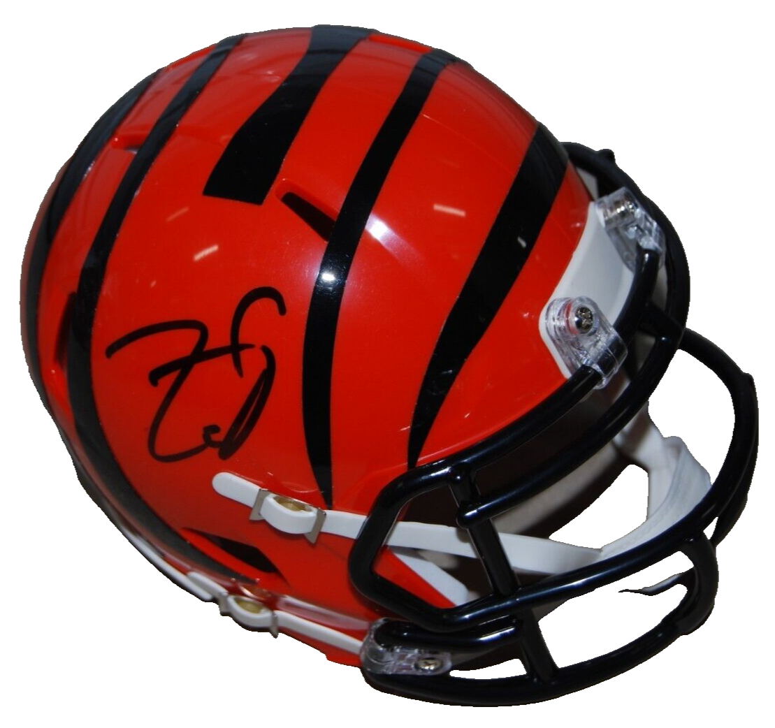 ZAC TAYLOR signed (CINCINNATI BENGALS) mini football helmet BECKETT BAS BR63140