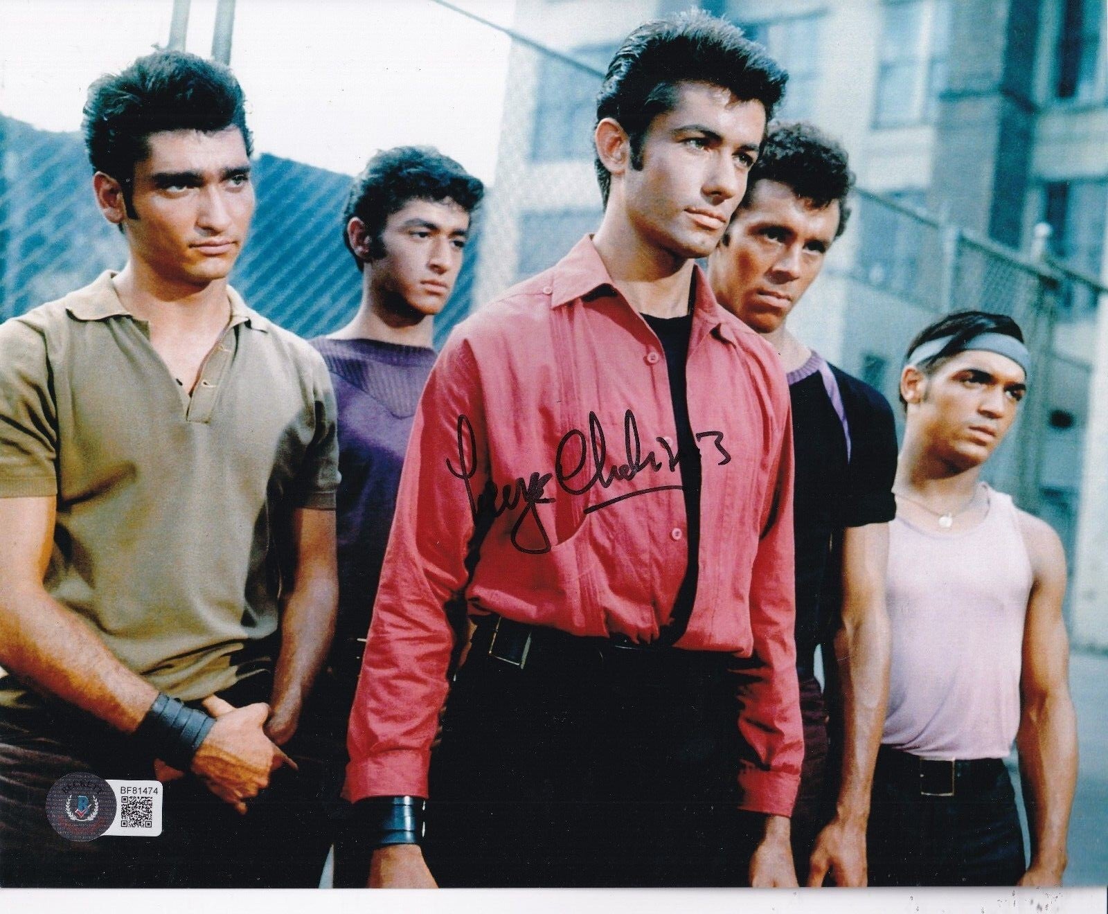 GEORGE CHAKIRIS signed (WEST SIDE STORY) Bernardo 8X10 photo BECKETT BF81474
