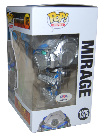 PETE DAVIDSON signed (TRANSFORMERS) Mirage #1375 Funko Pop PSA/DNA AN61450