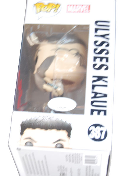 ANDY SERKIS signed (BLACK PANTHER) Ulysses Klaue #387 Funko Pop JSA AM06090