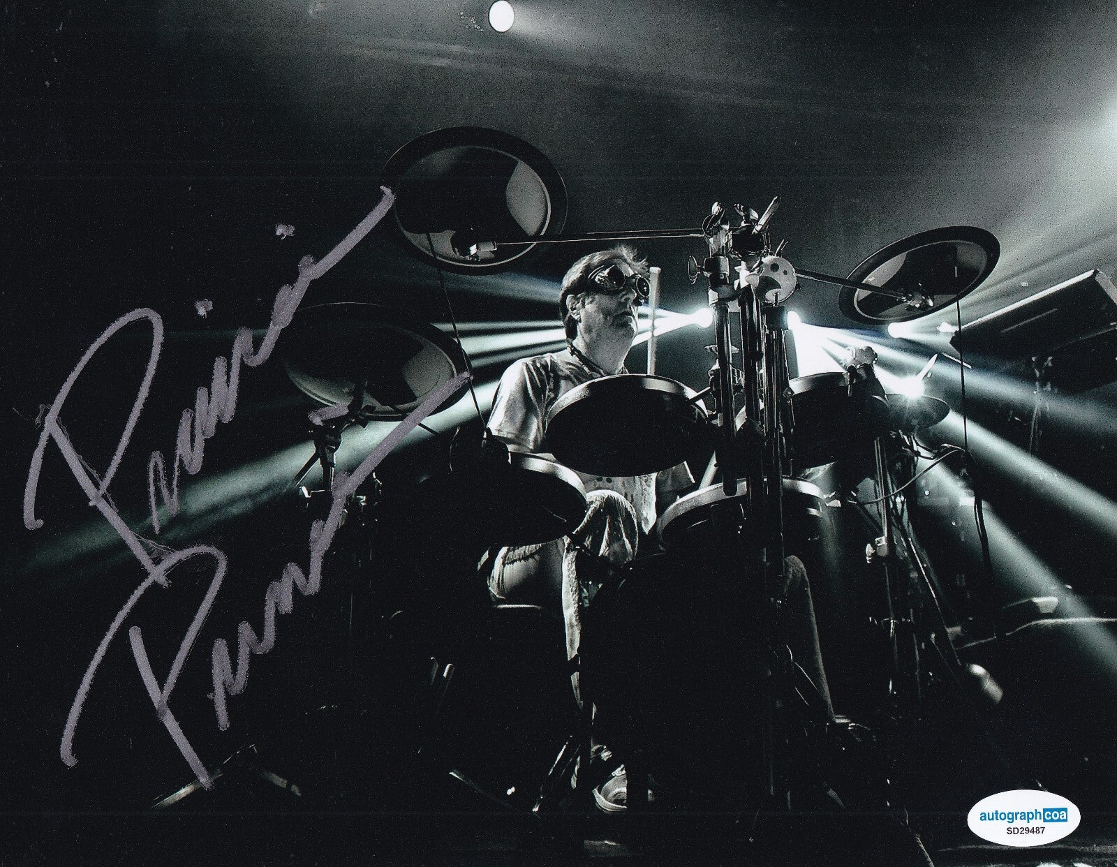 CHARLES PRINCE signed (PRAIRIE PRINCE) Music Drummer 8X10 photo ACOA SD29487