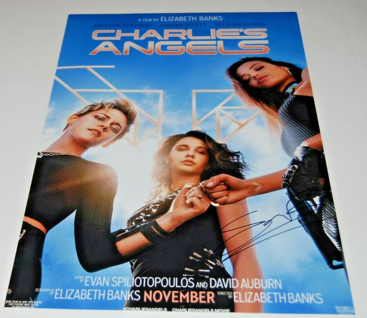 ELLA BALINSKA signed (CHARLIE'S ANGELS) 12X18 movie poster photo PROOF W/COA #1