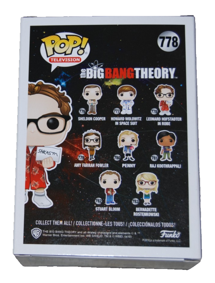 JOHNNY GALECKI signed (BIG BANG THEORY) Leonard #778 Funko Pop #BECKETT BU41138