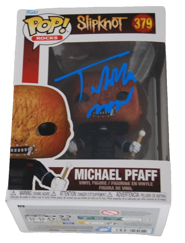 MICHAEL PFAFF signed (SLIPKNOT) Tortilla Man #379 Funko Pop BECKETT BAS BN37879