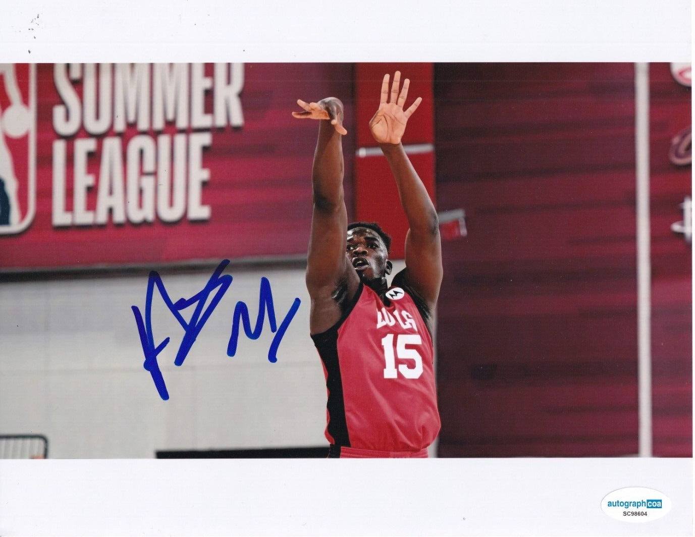ADAMA SANOGO signed (CHICAGO BULLS) autograph basketball 8X10 photo ACOA SC98604