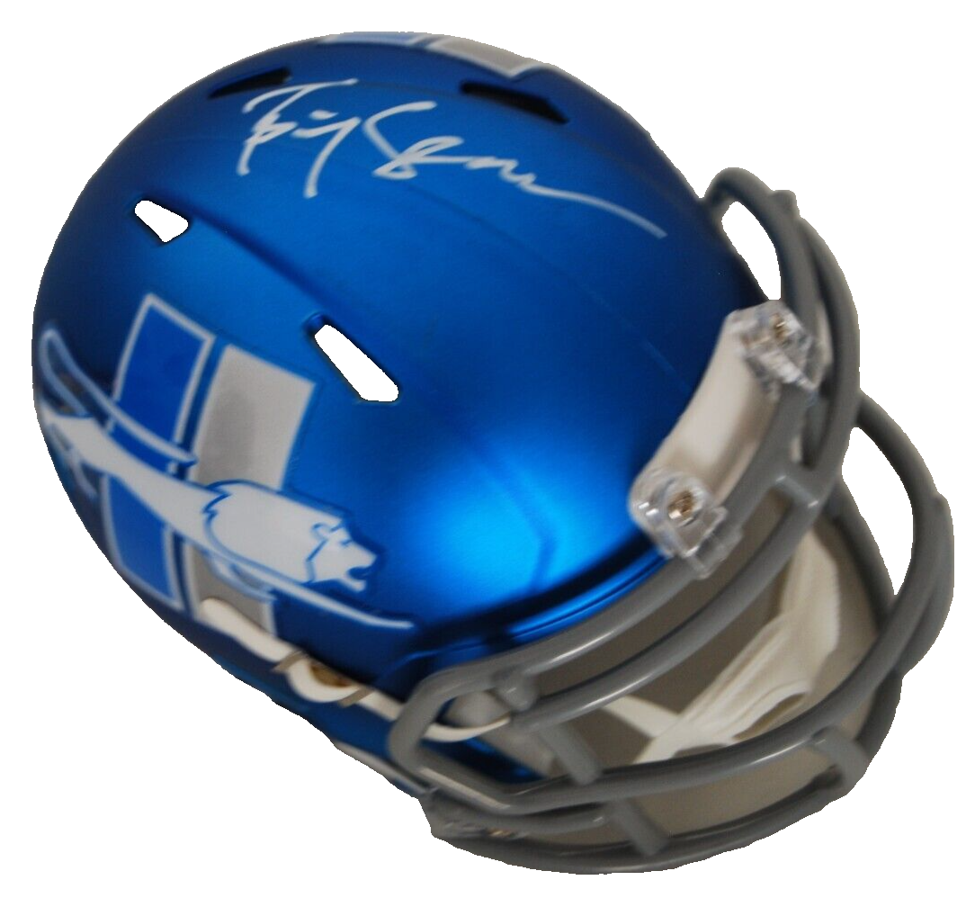 BIG SEAN signed (DETROIT LIONS) Rapper mini football helmet BECKETT BP30427