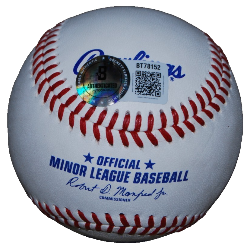 RYAN BURR signed (TORONTO BLUE JAYS) Minor League baseball BECKETT BT78152