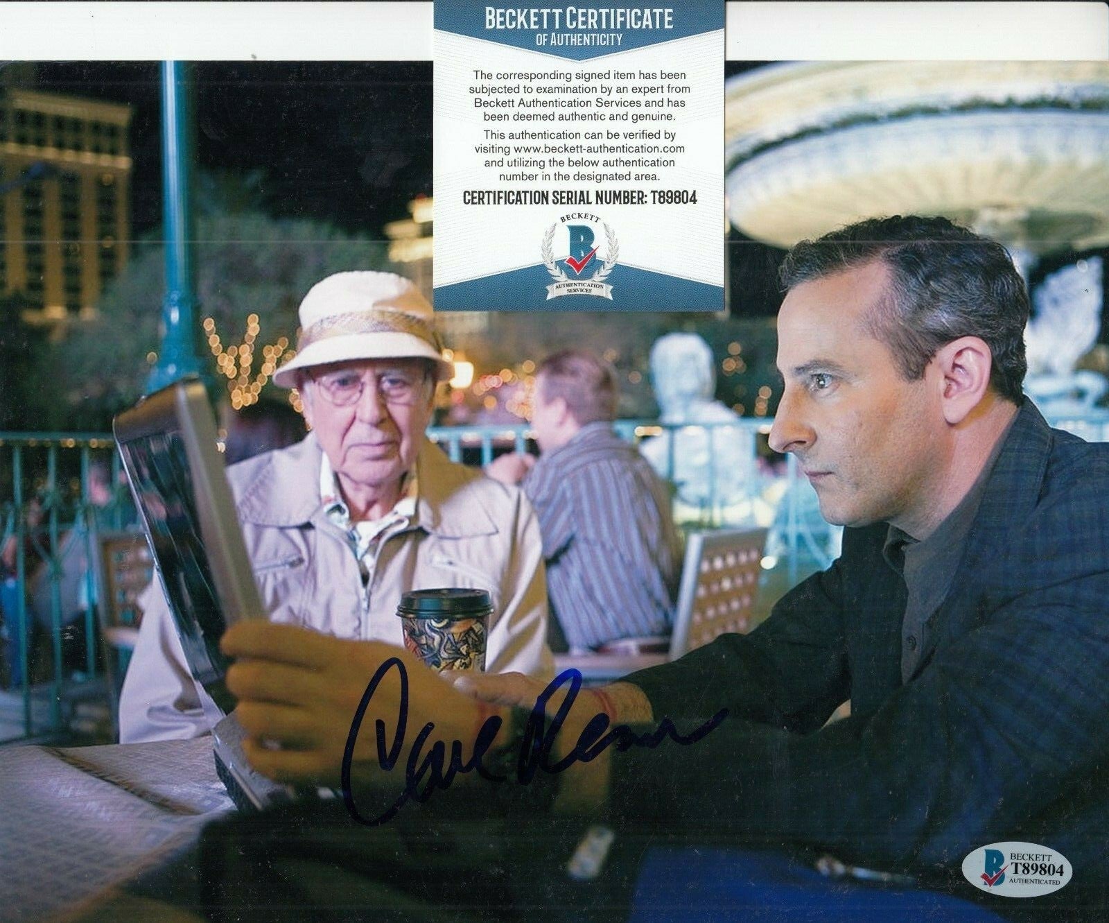 CARL REINER signed (OCEAN'S ELEVEN) Saul Bloom 8X10 photo BECKETT BAS T89804