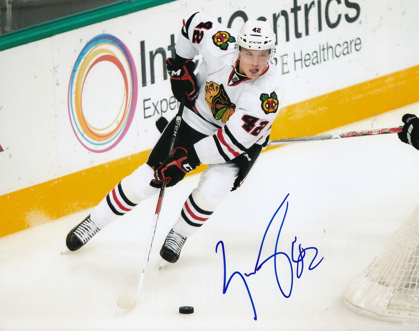 GUSTAV FORSLING signed (CHICAGO BLACKHAWKS) autograph HOCKEY 8X10 photo W/COA #2