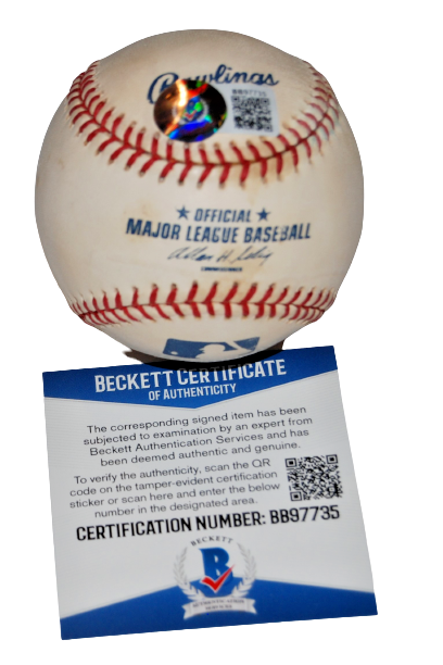 PAT LISTACH signed (MILWAUKEE BREWERS) ROY 1992 OML baseball BECKETT BAS BB97735