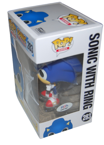BEN SCHWARTZ signed (SONIC THE HEDGEHOG) w/ring #283 Funko Pop PSA/DNA AN61487