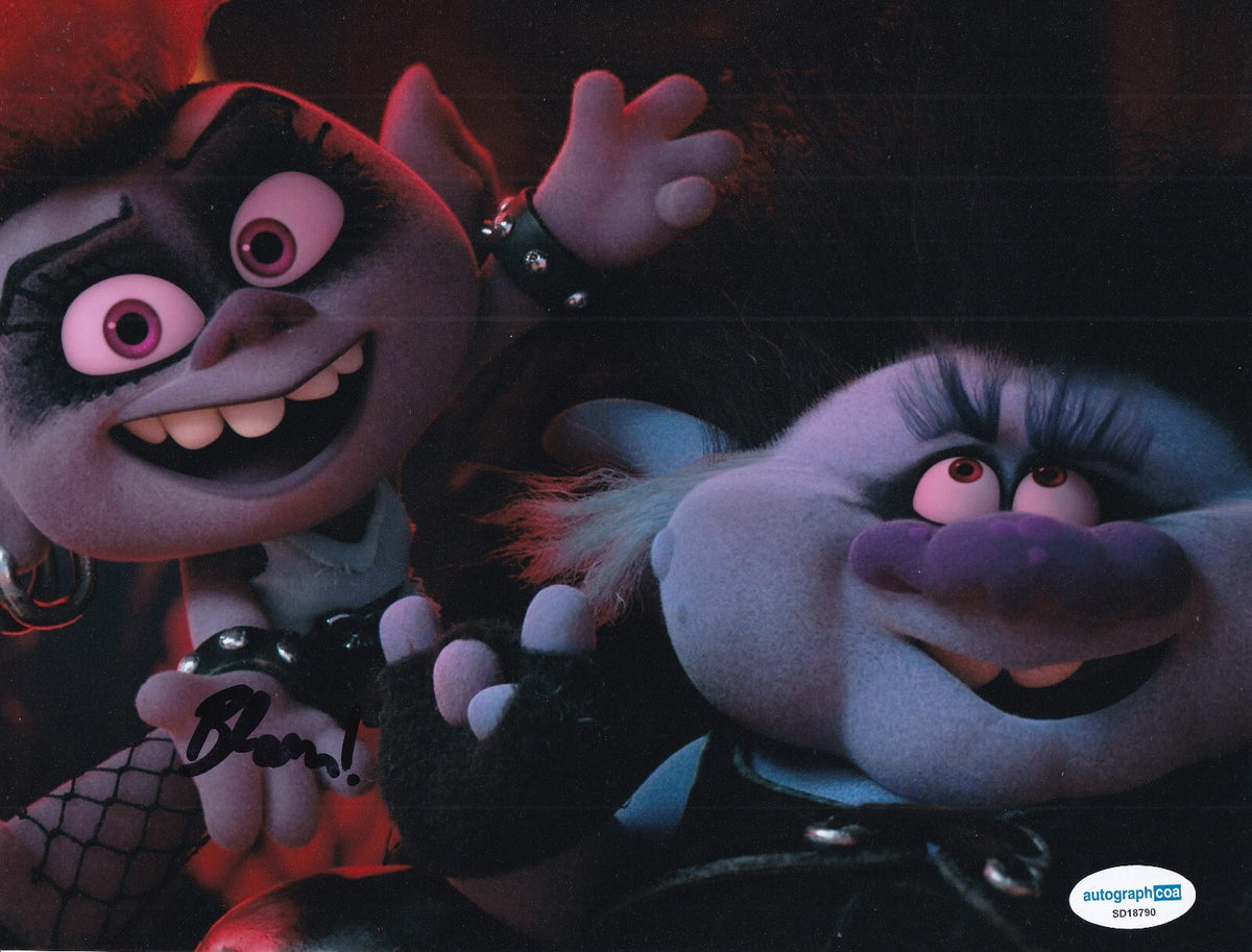 RACHEL BLOOM signed (TROLLS WORLD TOUR) Barb movie 8x10 photo ACOA SD18790