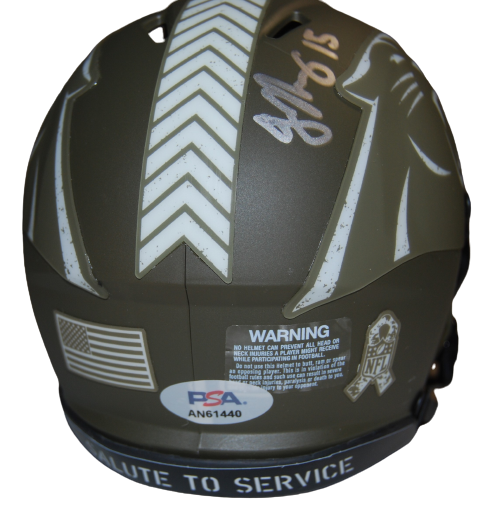 JONATHAN MINGO signed (CAROLINA PANTHERS) Salute mini helmet PSA/DNA AN61440