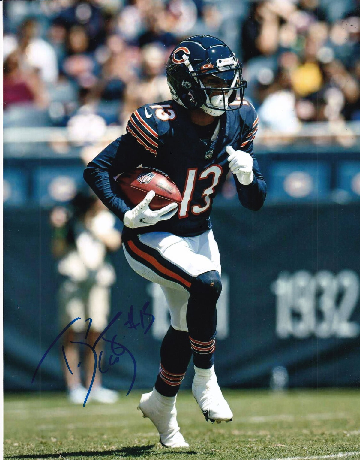 TYLER SCOTT signed (CHICAGO BEARS) autographed football 8X10 photo W/COA #13