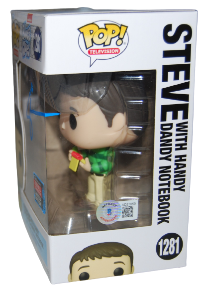 STEVE BURNS signed (BLUES CLUES) Comic Con #1281 Funko Pop BECKETT BAS AD27059