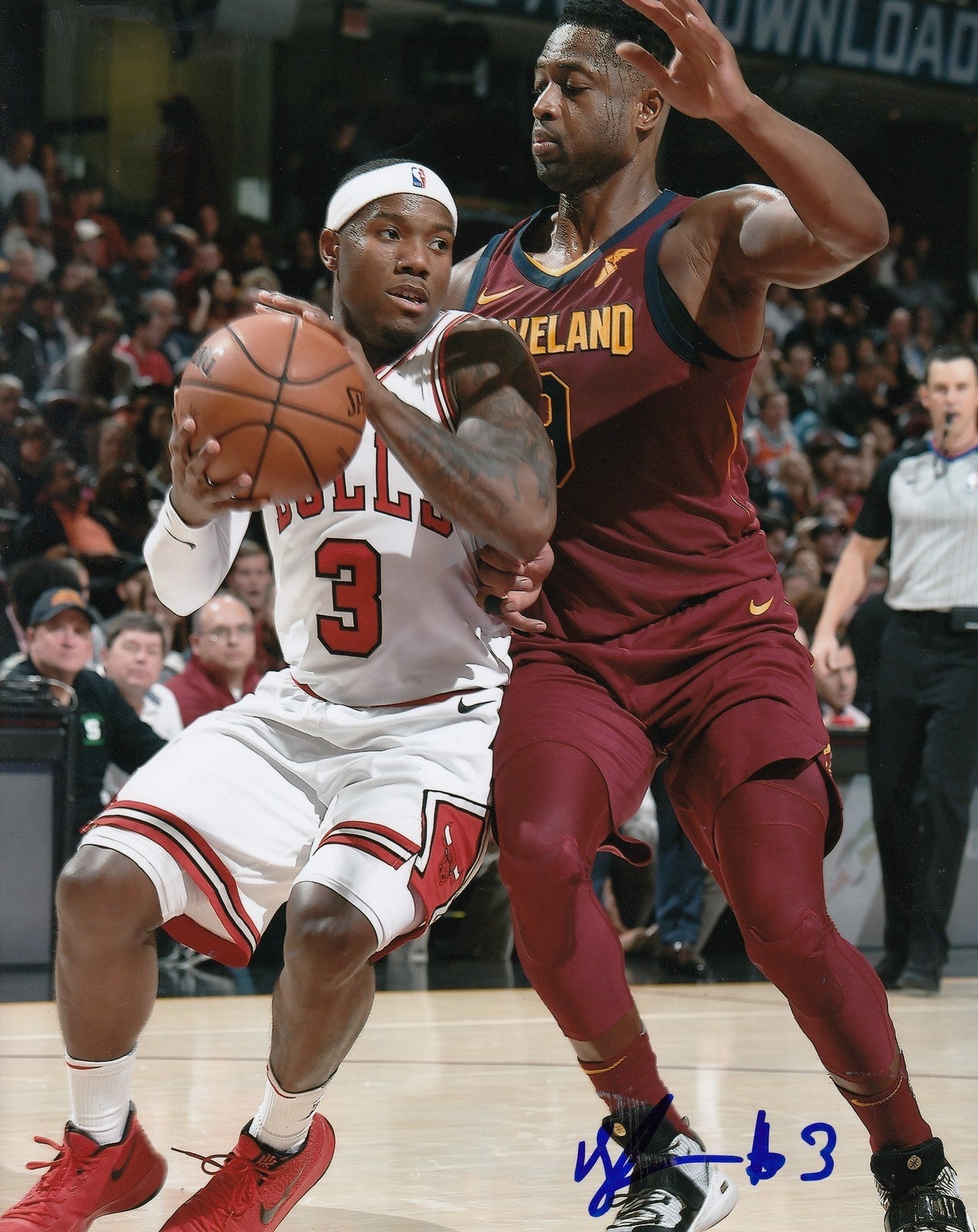 KAY FELDER signed (CHICAGO BULLS) autographed BASKETBALL 8X10 photo W/COA #1