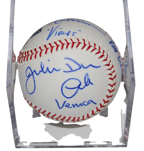 1971 WILLY WONKA Kids cast signed ML baseball (GOLDEN TICKET) BECKETT BAS A48504