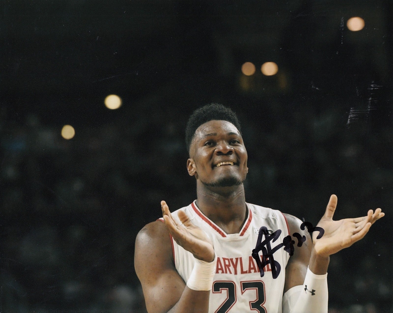 BRUNO FERNANDO signed (MARLYLAND TERRAPINS) Basketball DRAFT 8X10 photo W/COA #2