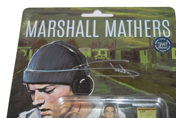 EMINEM Marshall Mathers Shady CON signed Action Figure SLIM BECKETT BAS AB64068
