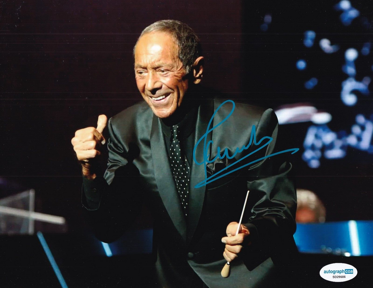 PAUL ANKA signed (MUSIC SINGER) Put Your Head on My Shoulder 8x10 ACOA SD29686