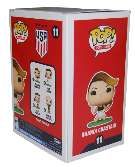 BRANDI CHASTAIN signed (TEAM USA) WOMENS SOCCER #11 Funko Pop BECKETT AD27063