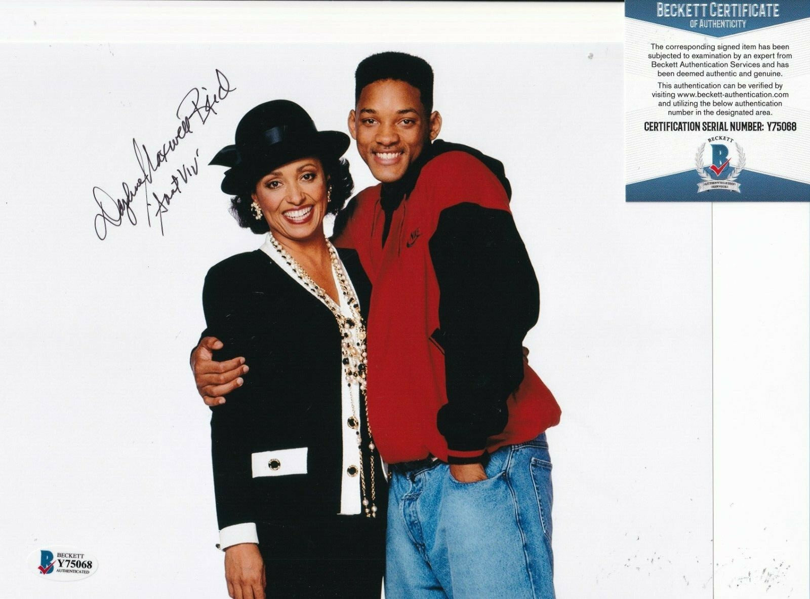 DAPHNE REID signed (THE FRESH PRINCE OF BEL-AIR) 8X10 photo BECKETT BAS Y75068