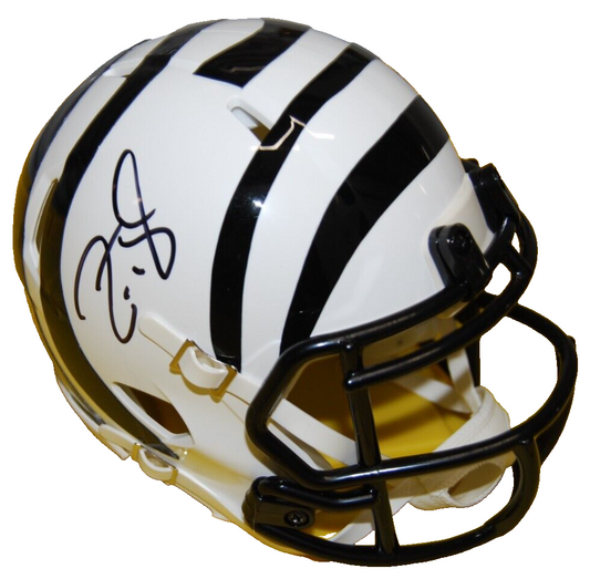 ZAC TAYLOR signed (CINCINNATI BENGALS) mini football helmet BECKETT AD47313