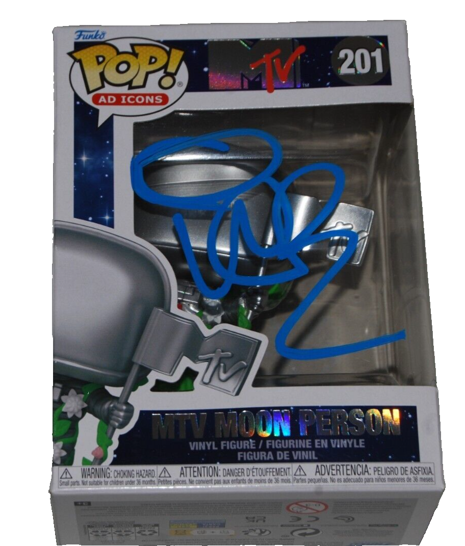 VANILLA ICE signed (MTV MOON PERSON) Funko Pop AD ICONS #201 BECKETT BAS BP30273