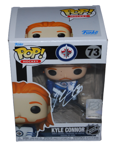 KYLE CONNOR signed (WINNIPEG JETS) Hockey #73 Funko Pop BECKETT BAS BH27076