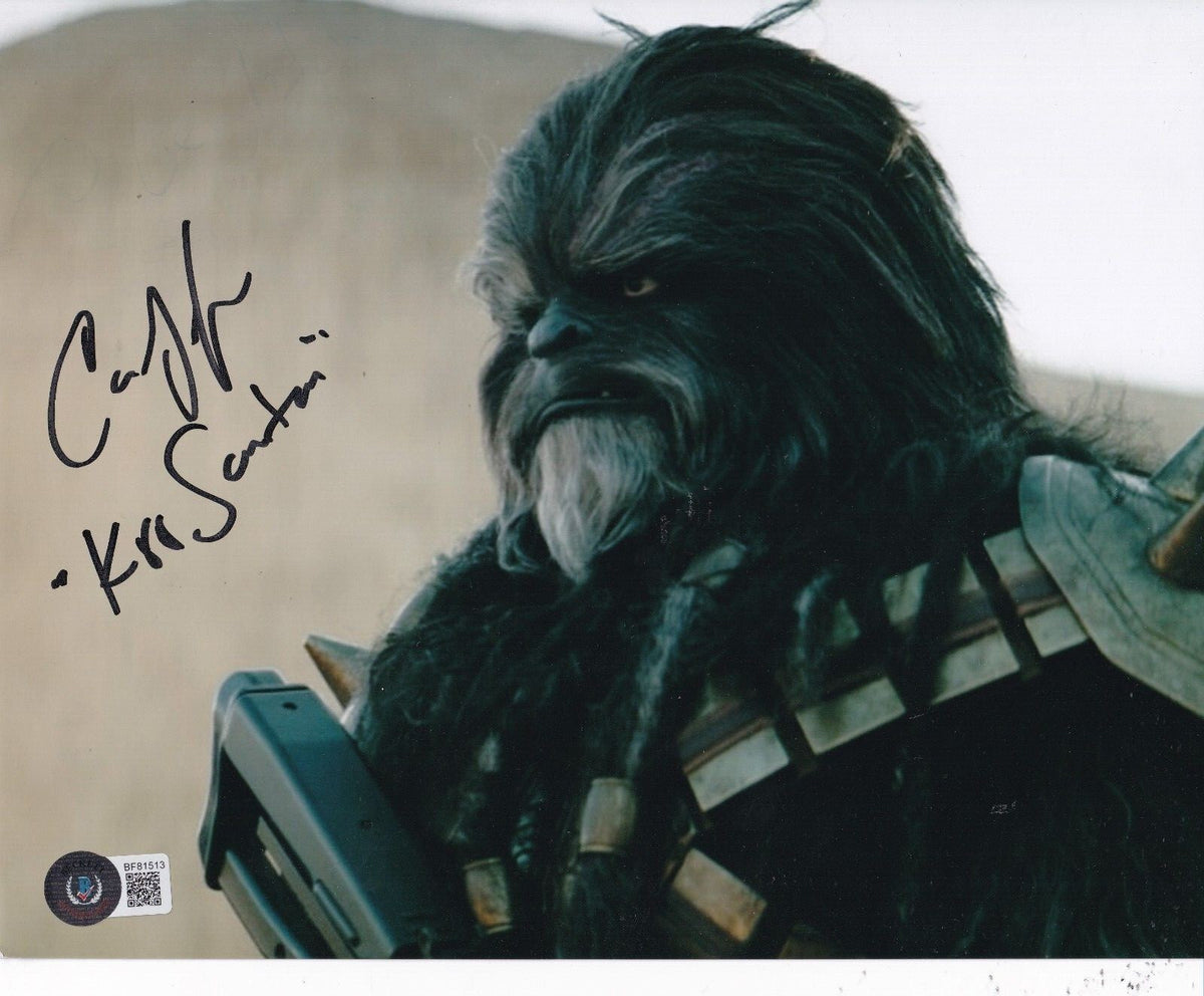 CAREY JONES signed (THE BOOK OF BOBA FETT) Krrsantan 8X10 photo BECKETT BF81513
