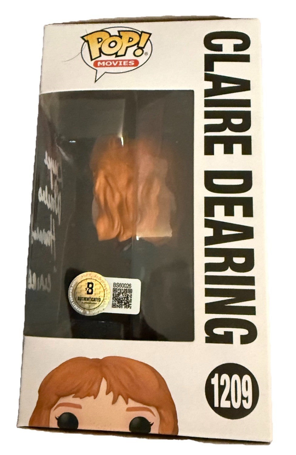 BRYCE DALLAS HOWARD signed (JURASSIC PARK) Funko Pop #1209 BECKETT BAS BS60026