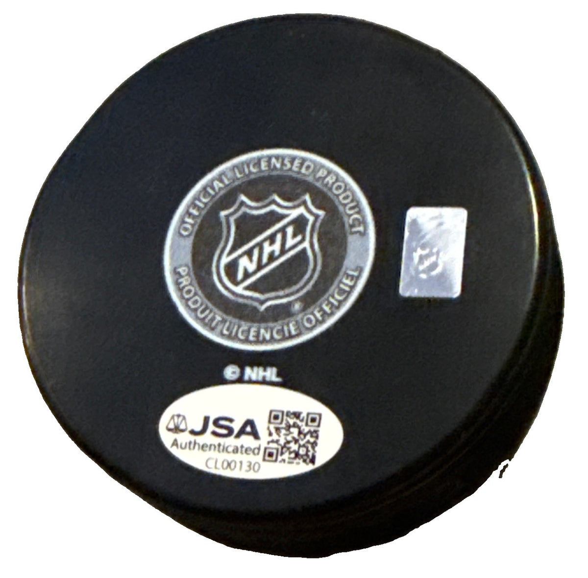 LANE HUTSON signed (MONTREAL CANADIENS) souvenir hockey puck JSA COA CL00130