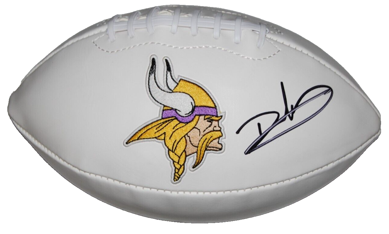 DAUNTE CULPEPPER signed (MINNESOTA VIKINGS) F/S logo football BECKETT BL79916