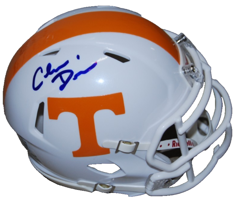 CHARLES DAVIS signed (TENNESSEE VOLUNTEERS) mini football helmet BECKETT BW07905