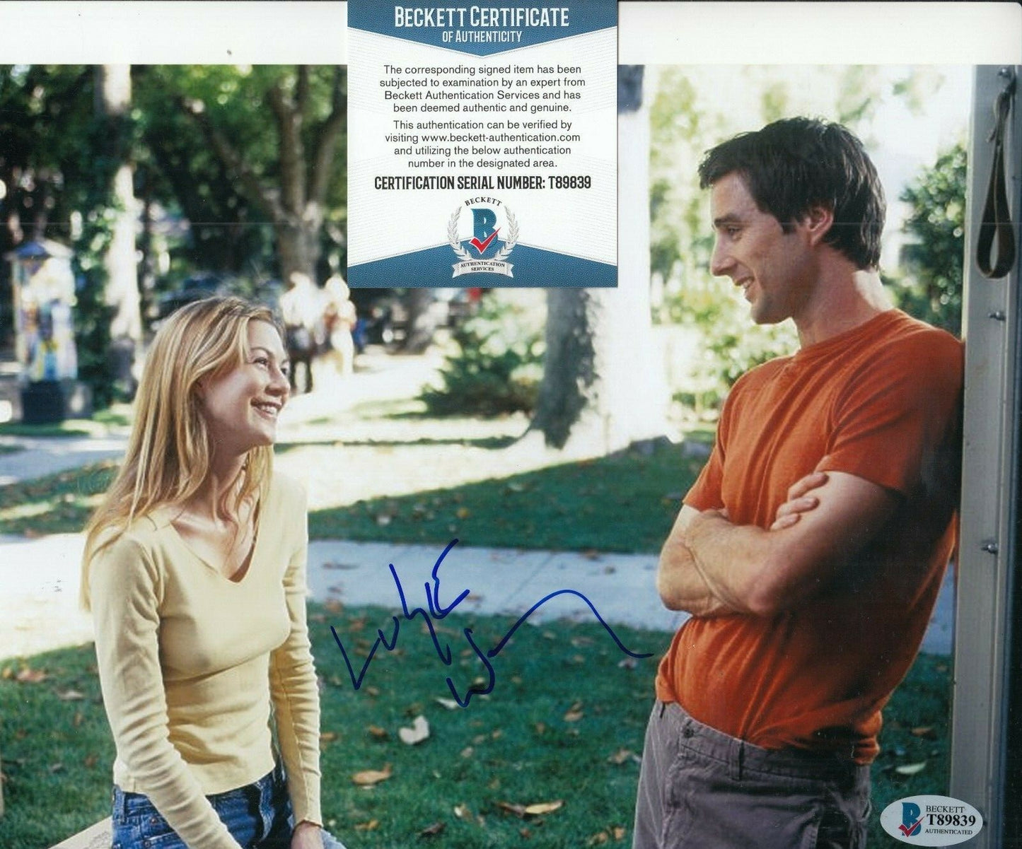 LUKE WILSON signed (OLD SCHOOL) Mitch Movie 8X10 photo BECKETT BAS T89839
