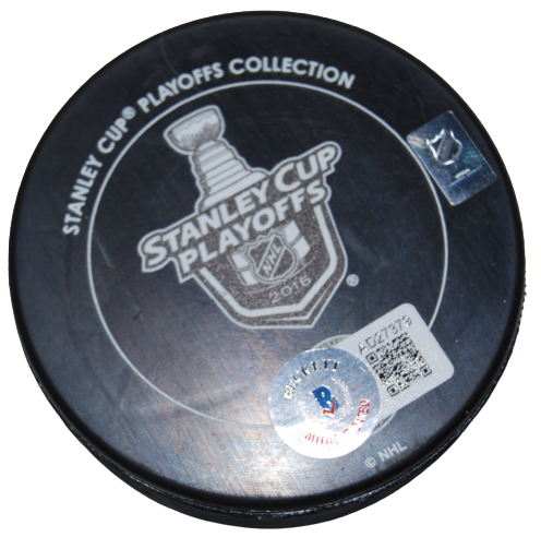 MIKE SULLIVAN signed (PITTSBURGH PENGUINS) 2016 Stanley Cup puck BECKETT AD27379