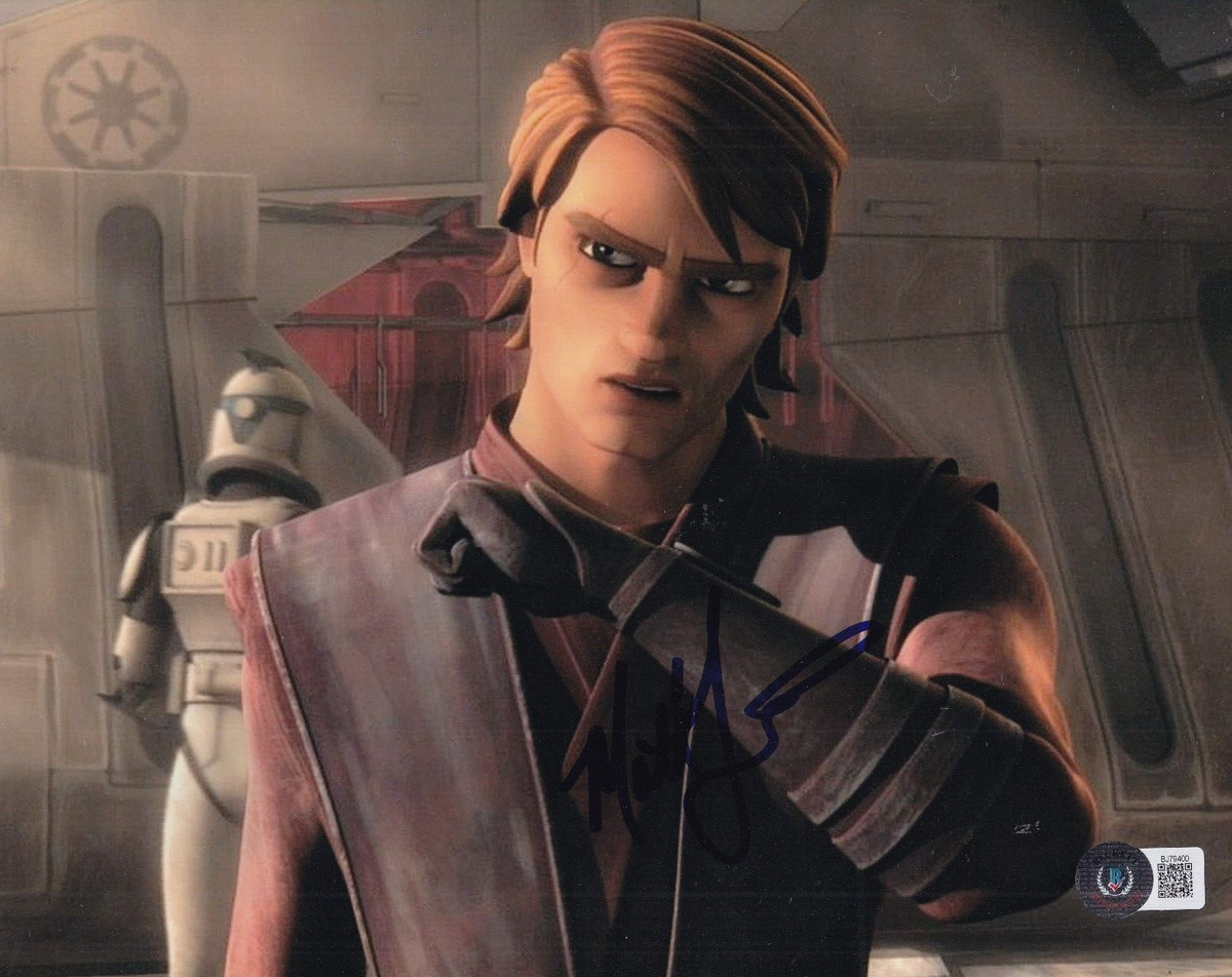 MATT LANTER signed (STAR WARS CLONE WARS) Anakin 8X10 photo BECKETT BAS BJ79400