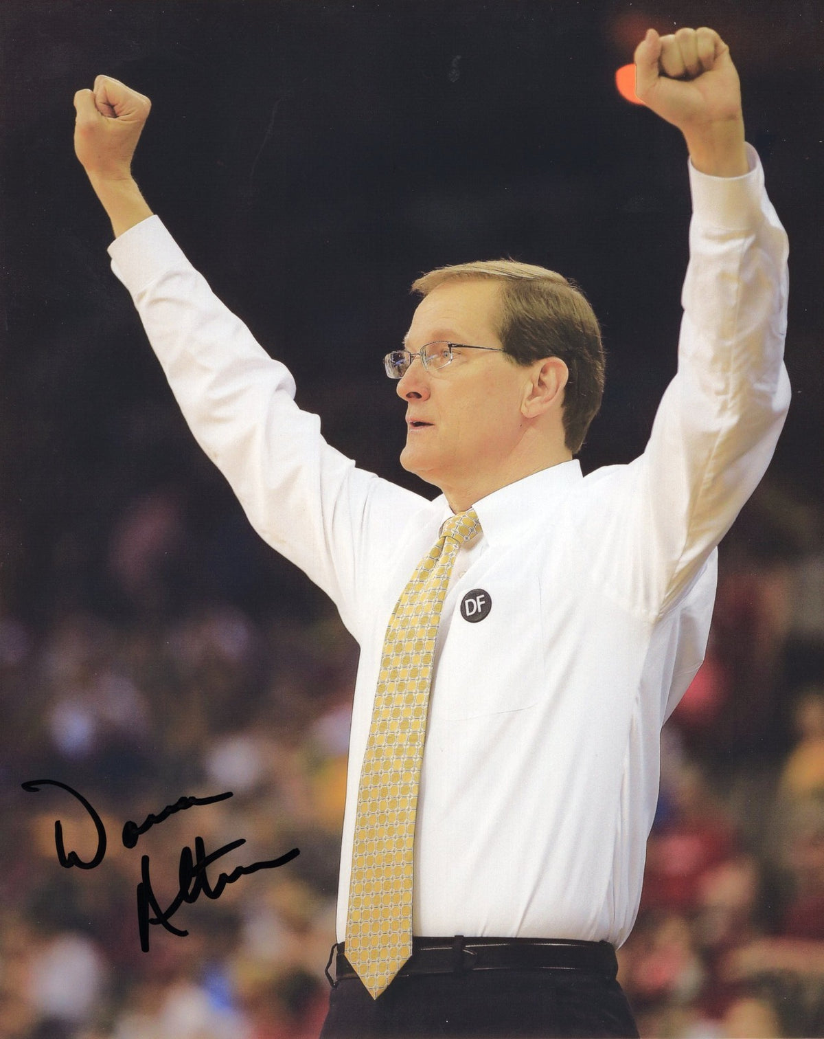 Dana Altman signed 8x10 Photo w/COA Oregon Ducks Basketball Head Coach #5