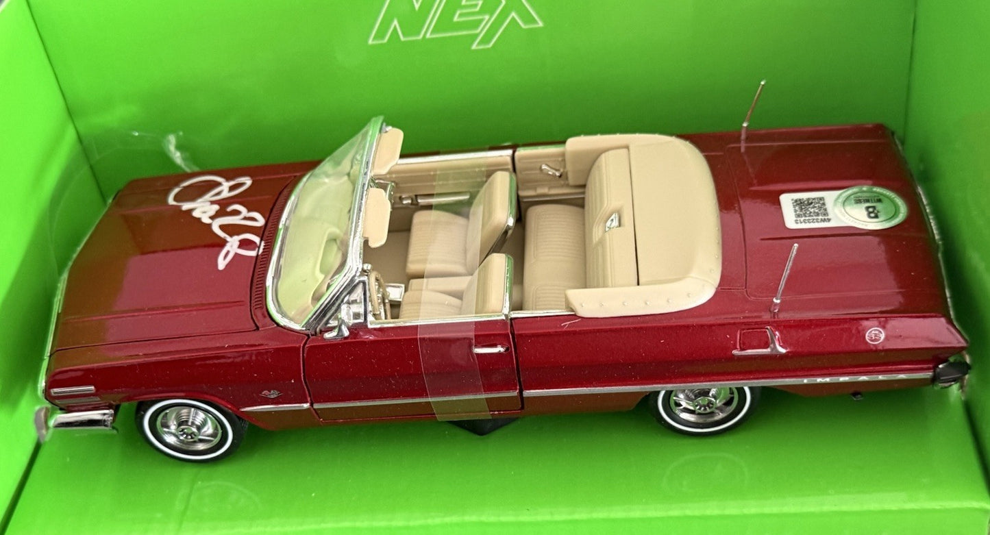 CHAZZ PALMINTERI signed (A BRONX TALE) Red Die Cast Car SONNY BECKETT 4W323316