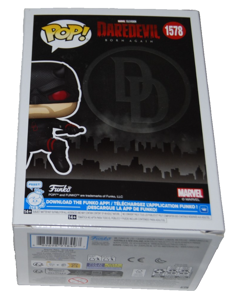 CHARLIE COX signed (DAREDEVIL) Born Again Funko Pop #1578 BECKETT BY085870