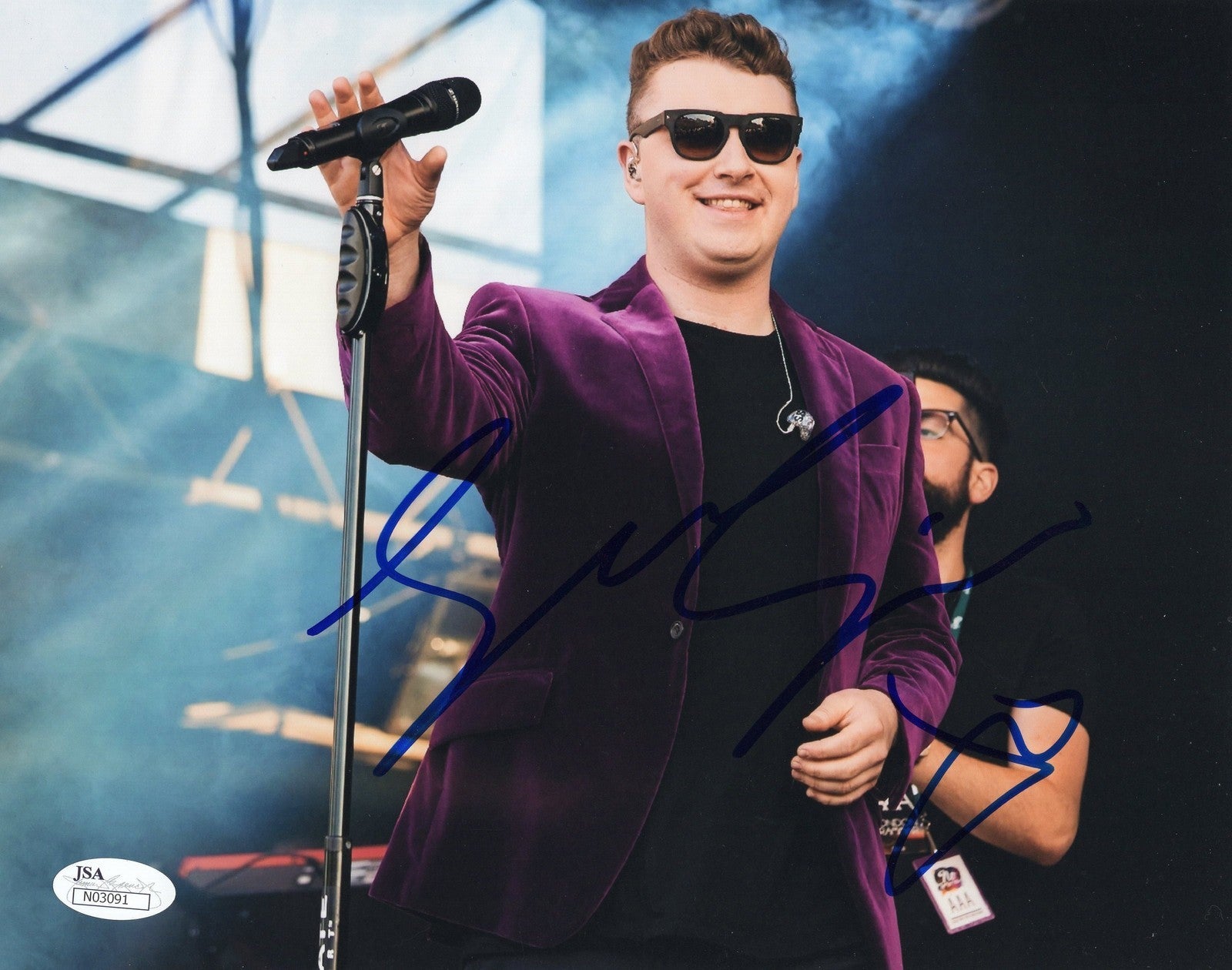 Sam Smith Music Stay With Me Signed 8x10 Photo w/JSA COA #1