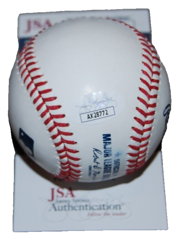 BRAD AUSMUS signed (NEW YORK YANKEES) Major League OML baseball JSA AX28772