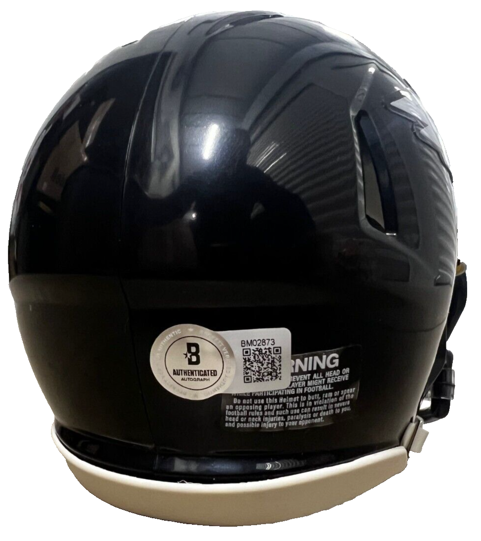 DOUG PEDERSEN signed (PHILADELPHIA EAGLES) mini football helmet BECKETT BM02873