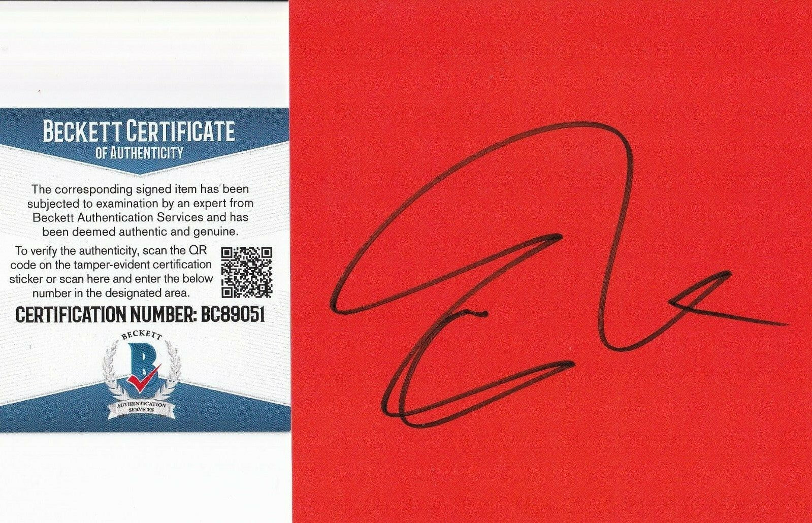 ED SHEERAN signed (=)  Brand New CD COVER 4x4 art card BECKETT BAS BC89051