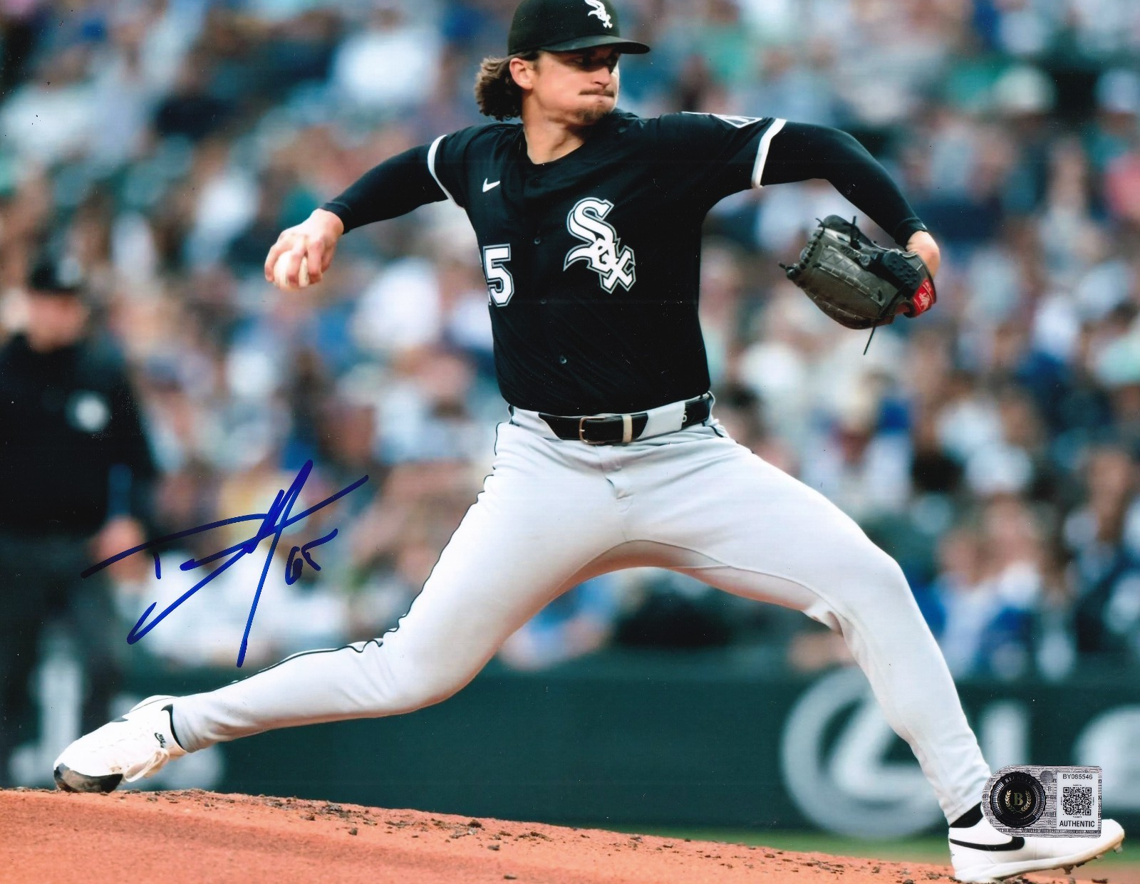 DAVIS MARTIN signed (CHICAGO WHITE SOX) baseball 8X10 photo BECKETT BY085546