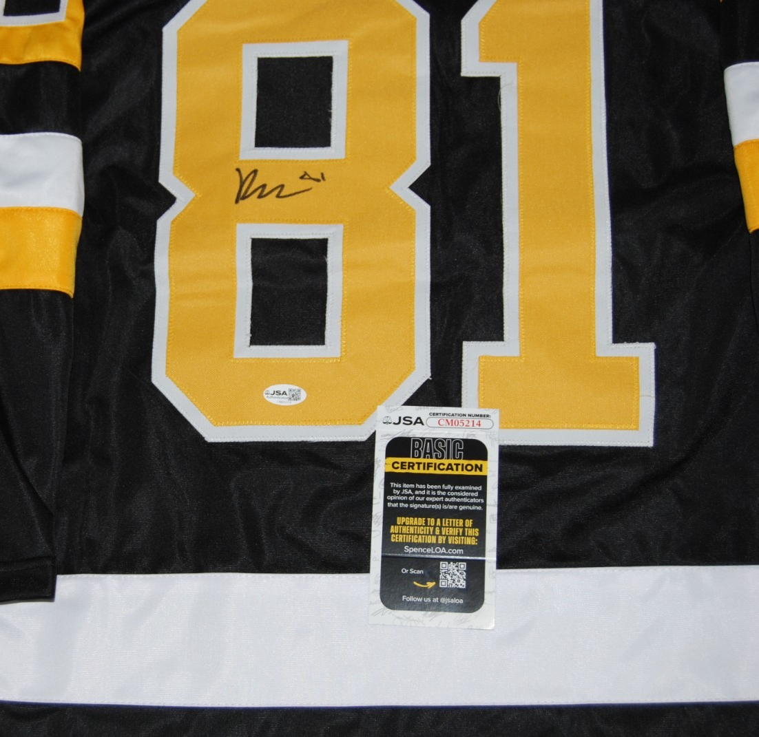 BEN KINDEL signed (PITTSBURGH PENGUINS) custom hockey jersey JSA COA + PROOF