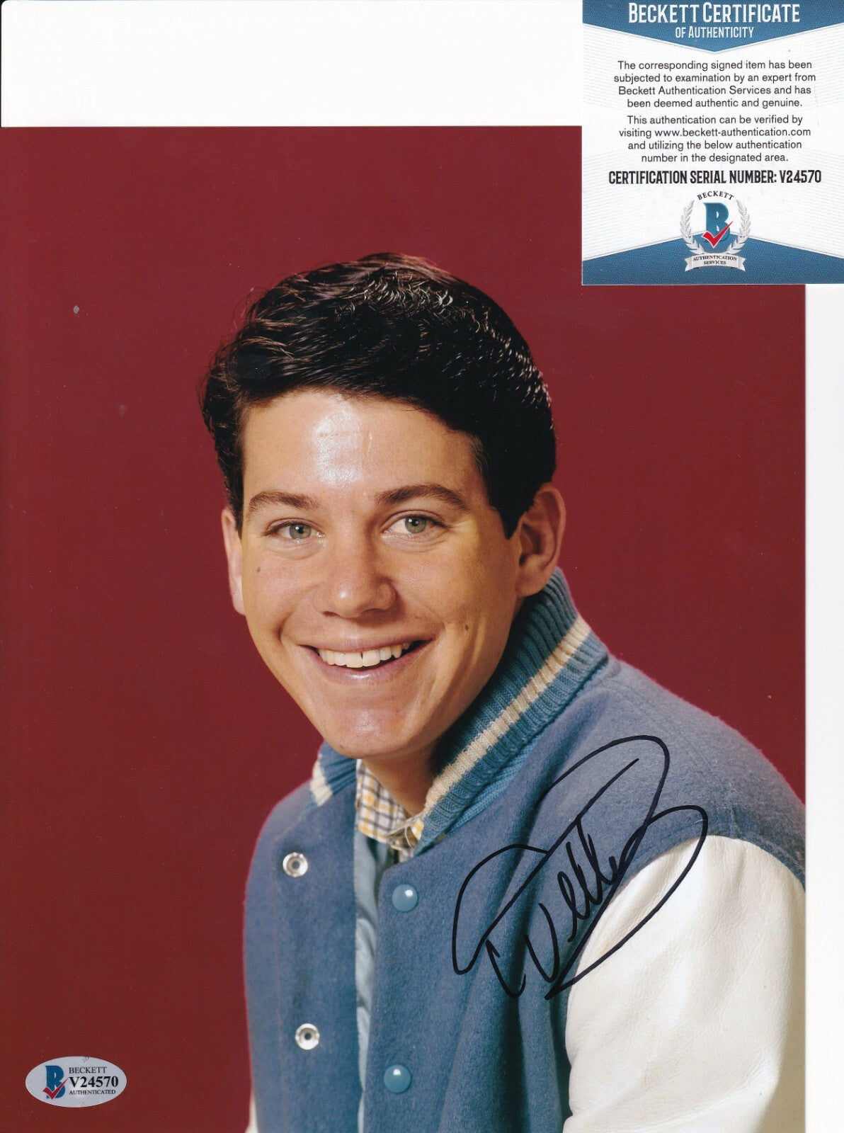 ANSON WILLIAMS signed (HAPPY DAYS) Potsie Weber 8X10 photo BECKETT BAS V24570