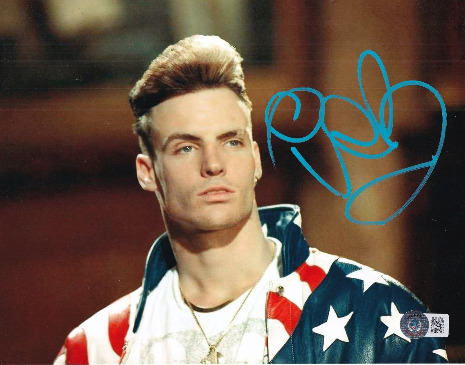 VANILLA ICE signed (COOL as ICE) Robert Van Winkle 8X10 BECKETT BAS BJ54570