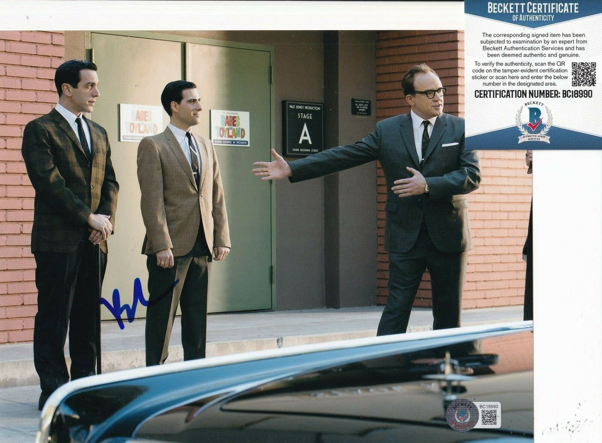 B.J. NOVAK signed (SAVING MR BANKS) Movie Robert 8X10 photo BECKETT BAS BC18990