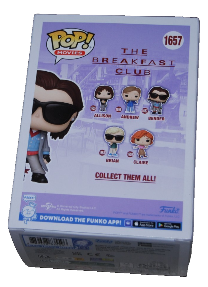JUDD NELSON signed (THE BREAKFAST CLUB) Bender Funko pop #1657 BECKETT BS38073